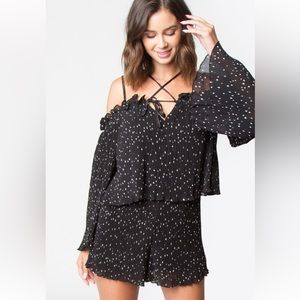 NWT SUGARLIPS STAR ROMPER SIZE XS